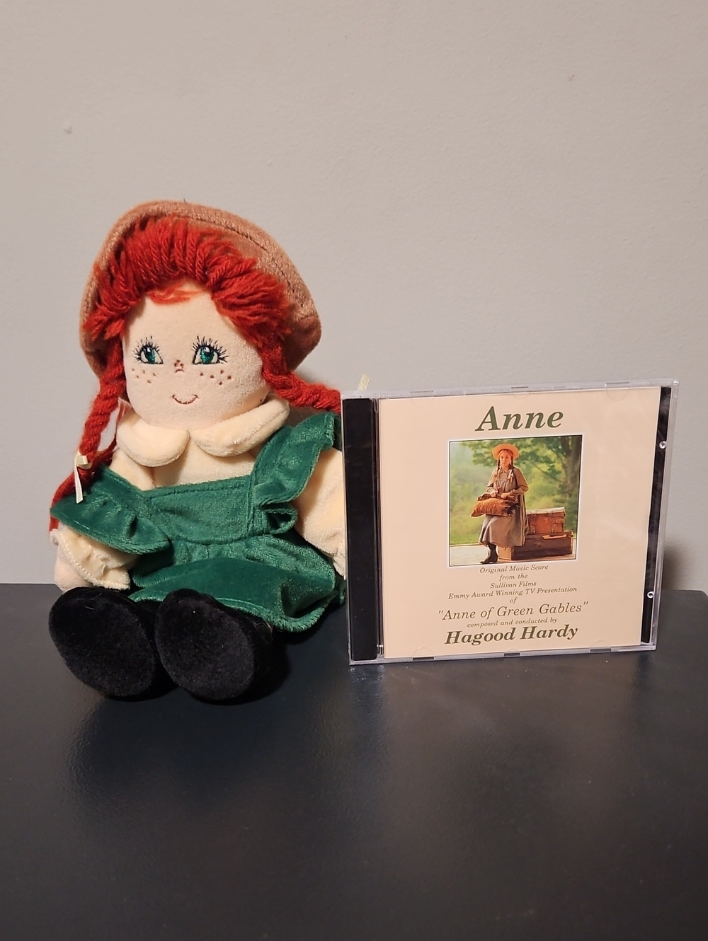 Anne Of Green Gables Rag Doll in Green Dress Plush Toy & Compact Disc